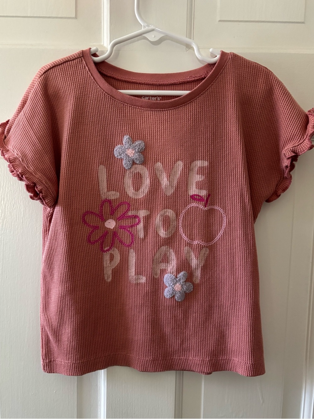 Carter's Dusty Rose 'Love to Play' Short-Sleeve Tee Size 5T